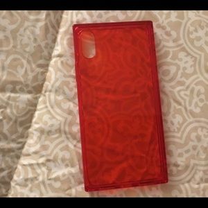 I phone x red case